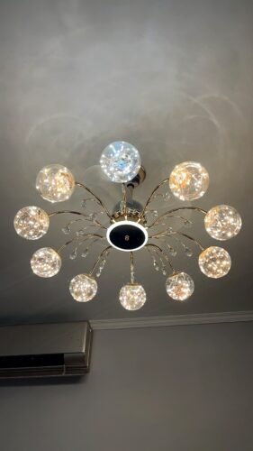 Gorgeous Starry Bud Balls Lamp with Fan photo review
