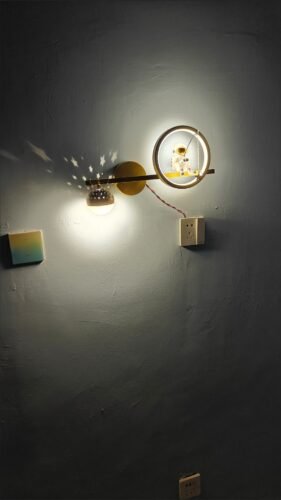 Creative Starry Astronaut Wall Sconce Bedside Wall Lamp photo review