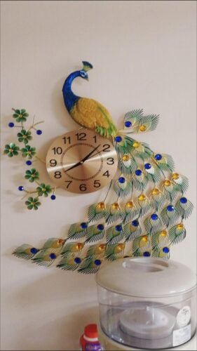 Elegant Classic Stylish Peacock Decorative Wall Clock photo review