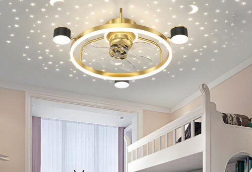 Elegant Starry Decorative Ceiling Fan Lamp photo review