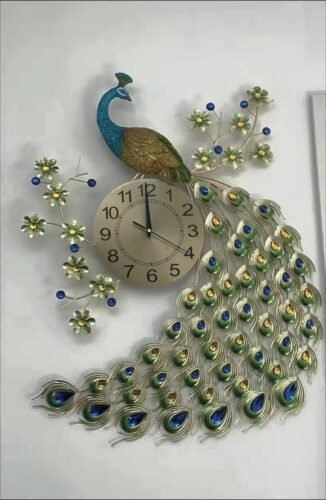 Elegant Classic Stylish Peacock Decorative Wall Clock photo review