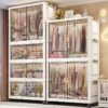 Simple wardrobe installation-free storage cabinet children's small wardrobe baby / baby toy snack cabinet plastic / storage cabinet