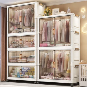 Simple wardrobe installation-free storage cabinet children's small wardrobe baby / baby toy snack cabinet plastic / storage cabinet