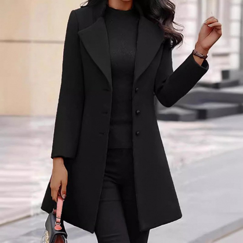 Elegant Winter Wool Coat - Image 4