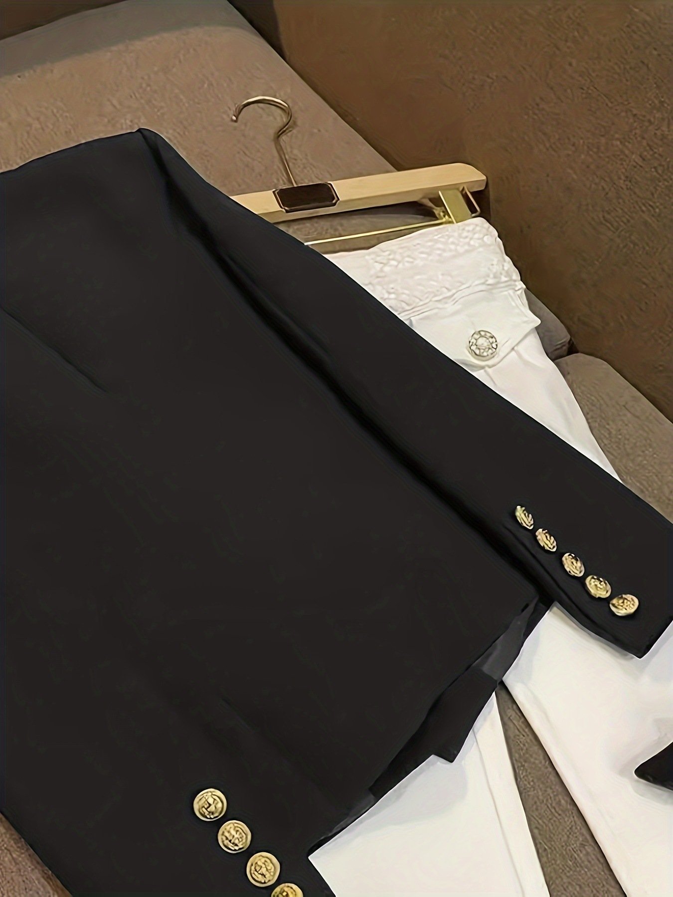 Classy Professional Long-sleeve Double-breasted Blazer - Image 6