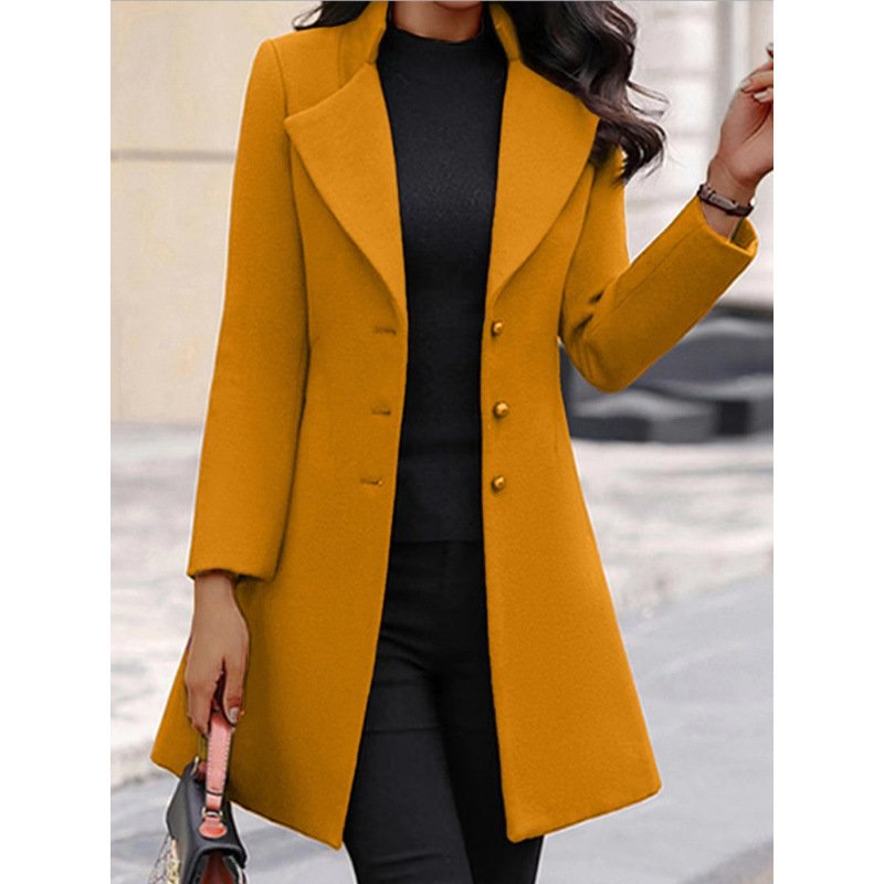 Elegant Winter Wool Coat - Image 2