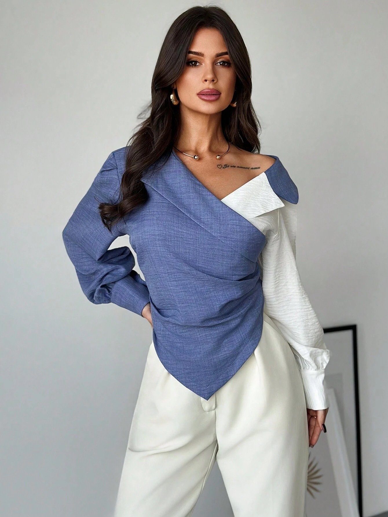 Stylish off-shoulder cardigan top - Image 5