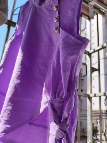 Elegant Purple Versatile Sleeveless Blouse photo review