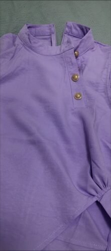 Elegant Purple Versatile Sleeveless Blouse photo review