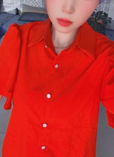 Fashionable Voluminous Tiered Short-Sleeves Blouse photo review