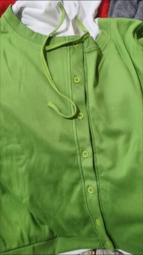 Stylish Color-block Button-up Hooded Cardigan photo review