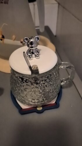 A pair of Cute Teddy Bear Glass Mug (2 pieces) photo review