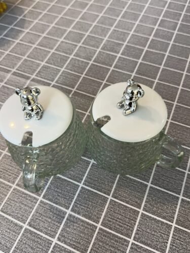A pair of Cute Teddy Bear Glass Mug (2 pieces) photo review