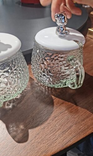A pair of Cute Teddy Bear Glass Mug (2 pieces) photo review