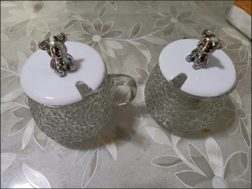 A pair of Cute Teddy Bear Glass Mug (2 pieces) photo review