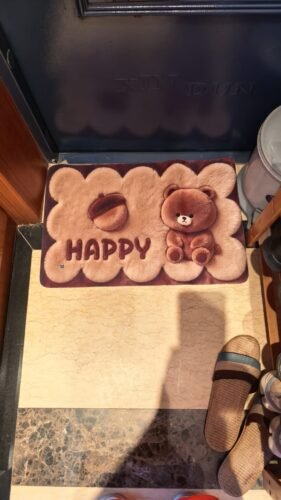 Cute Cartoon Teddy Bear Floor Mat / Bath mat / Doormat photo review