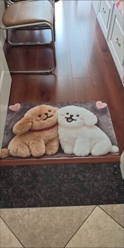 Cute Cartoon Buddy Dog Floor Mat / Bath mat / Doormat photo review