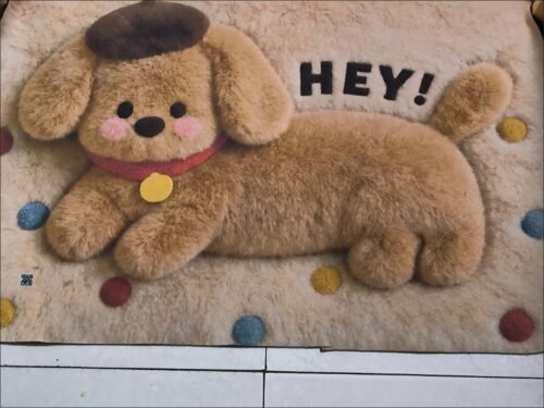 Cute Cartoon Poodle Dog Floor Mat / Bath mat / Doormat photo review
