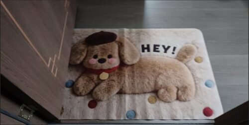 Cute Cartoon Poodle Dog Floor Mat / Bath mat / Doormat photo review