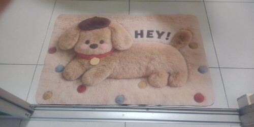 Cute Cartoon Poodle Dog Floor Mat / Bath mat / Doormat photo review
