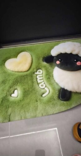 Cute Cartoon Suffolk Sheep Floor Mat / Bath mat / Doormat photo review
