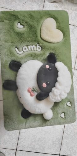 Cute Cartoon Suffolk Sheep Floor Mat / Bath mat / Doormat photo review