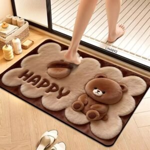 Cute Cartoon Teddy Bear Floor Mat / Bath mat / Doormat