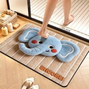 Cute Cartoon Elephant Floor Mat / Bath mat / Doormat