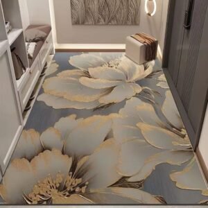 Luxurious 3D Floral Petals Rug / Carpet