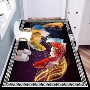 Swirling Betta Fish Rug / Carpet